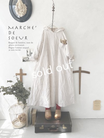 画像3: MARCHE' DE SOEUR/Aラインフードワンピース・パッチワーク