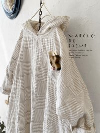 MARCHE' DE SOEUR／Ａラインフードワンピース・パッチワーク