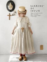 画像12: MARCHE' DE SOEUR／ギャザーワンピース・赤耳ミリチェック (12)