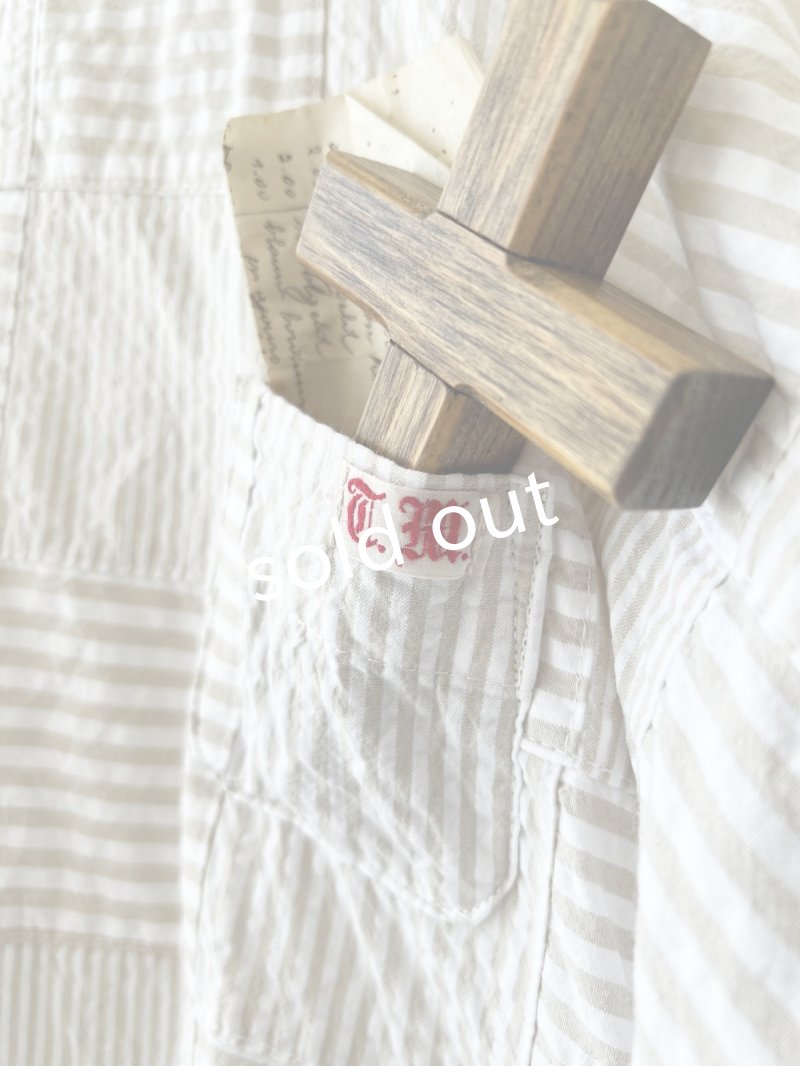 画像4: MARCHE' DE SOEUR／Ａラインフードワンピース・パッチワーク (4)