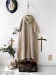 画像11: MARCHE' DE SOEUR／Ａラインフードワンピース・ベージュシャンブレー (11)