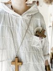 画像16: MARCHE' DE SOEUR／Ａラインフードワンピース・パッチワーク (16)