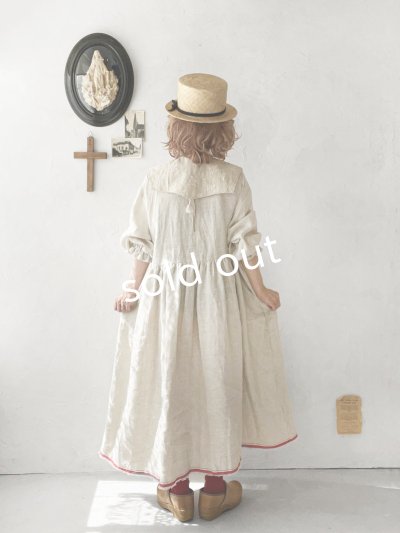 画像14: MARCHE' DE SOEUR／ギャザーワンピース・赤耳ミリチェック