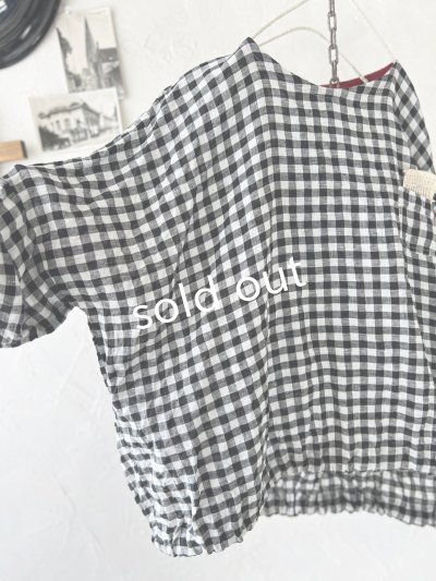 画像9: MARCHE' DE SOEUR／裾リボンプルオーバー・ギンガム