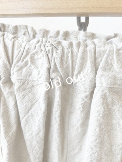 画像3: seasew.／501 キャンバス後切替コクーンパンツ・生成り