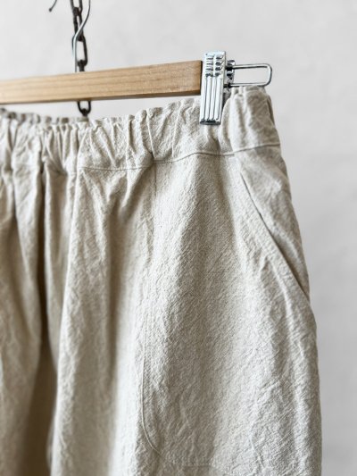 画像2: seasew.／501 キャンバス後切替コクーンパンツ・生成り