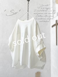 SO／切り替えワイドプルオーバー・ミルクホワイト