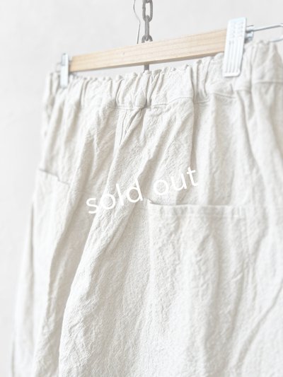 画像8: seasew.／501 キャンバス後切替コクーンパンツ・生成り
