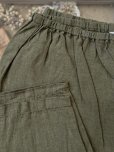 画像2: seasew.／520 リネンペチパンツ・カーキ (2)