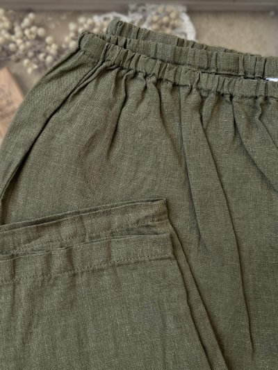 画像2: seasew.／520 リネンペチパンツ・カーキ