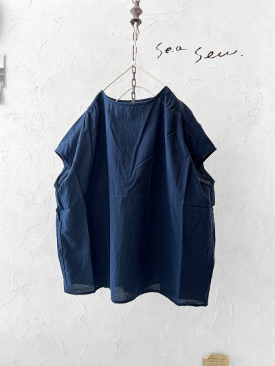 画像1: seasew.／301 フレンチスリーブプルオーバー・ネイビー