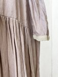 画像5: Avenue／フリル襟リネンワンピース・くすみピンクに生成り襟