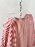 画像10: Avenue／パフ袖ギャザーワンピース・赤ギンガム