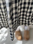 画像10: Avenue／サイドリボンノースリワンピース・黒×ギンガム