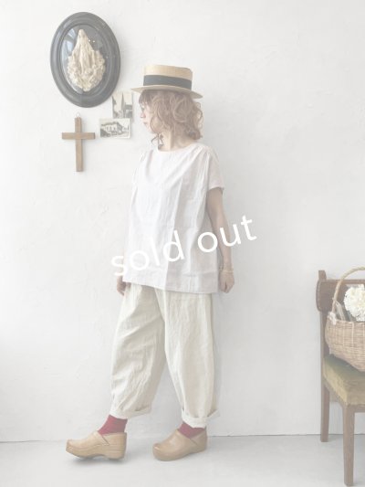 画像10: seasew.／501 キャンバス後切替コクーンパンツ・生成り