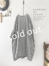 MARCHE' DE SOEUR／ワイドチュニック・ギンガム