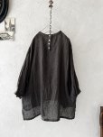 画像10: 08mab/リネンシャンブレー７分袖ブラウス・チャコール