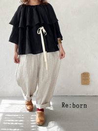 Re:born/タックテーパードパンツ・ナチュラル