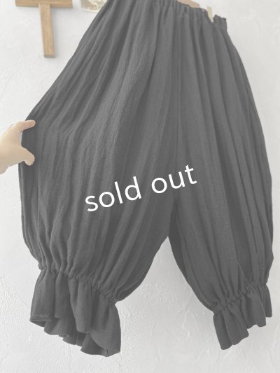 画像9: MARCHE' DE SOEUR／ミュゲットパンツ・黒