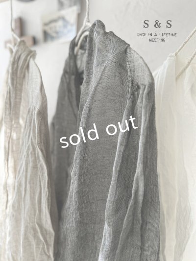 画像7: shizuka's/リネンガーゼのパフ袖ジレ・黒