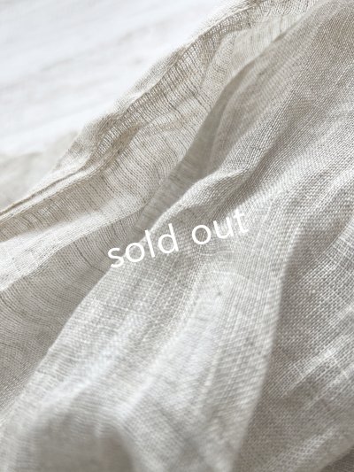 画像5: shizuka's/リネンガーゼのパフ袖ジレ・生成り