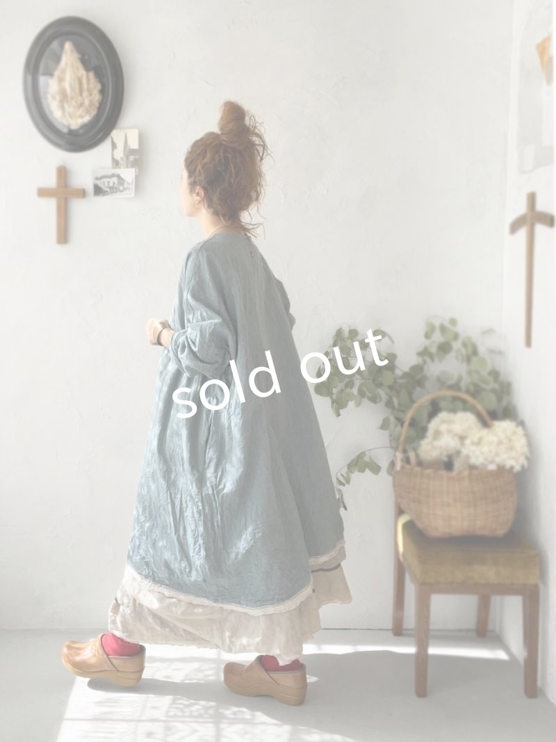 画像10: MARCHE' DE SOEUR／ワイドチュニック・ブルー (10)