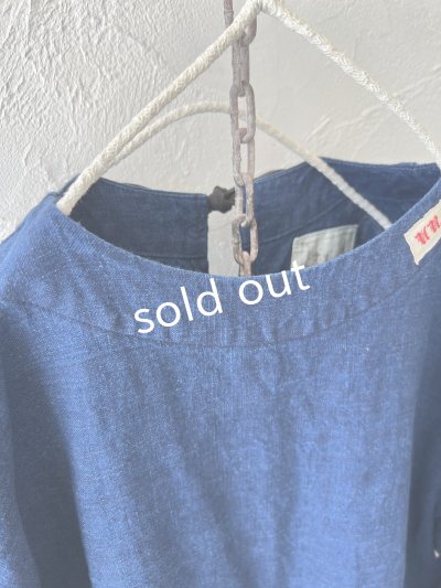 画像6: MARCHE' DE SOEUR／ギャザーワンピース・インディゴ染め