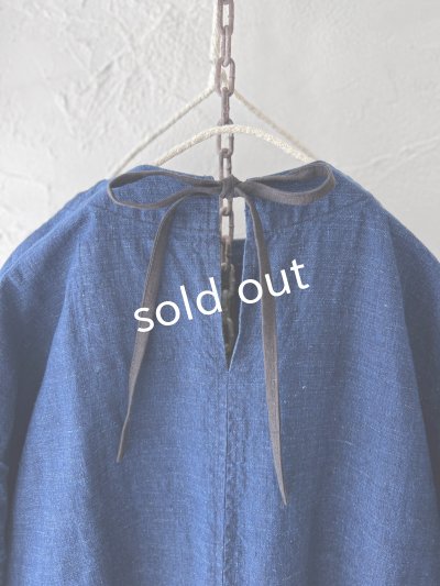 画像11: MARCHE' DE SOEUR／ギャザーワンピース・インディゴ染め