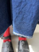 画像8: MARCHE' DE SOEUR／ギャザーワンピース・インディゴ染め (8)