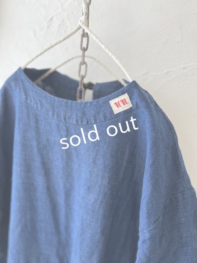 画像4: MARCHE' DE SOEUR／ギャザーワンピース・インディゴ染め