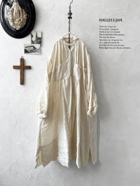 HALLELUJAH／1890's Bourgeron 羊飼いシャツワンピース・off-white