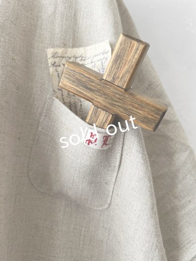 画像5: MARCHE' DE SOEUR／Ａラインフードワンピース・生成り