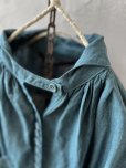 画像3: HALLELUJAH／1890's Bourgeron 羊飼いシャツワンピース・turquoise