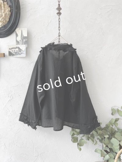 画像4: SO／カーブフリルブラウス・ブラック