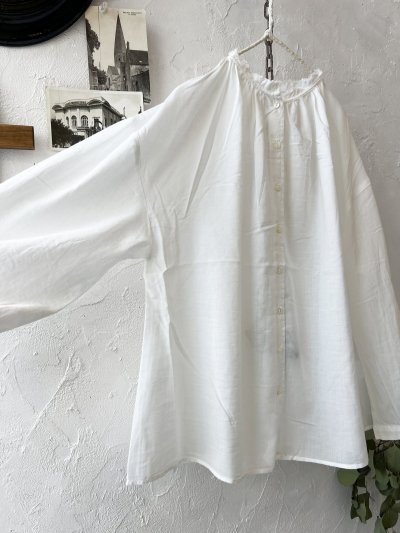 画像9: SO／フリル襟ブラウス・アプリコットベージュ