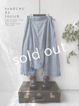 MARCHE' DE SOEUR／バギーパンツ・ブルー