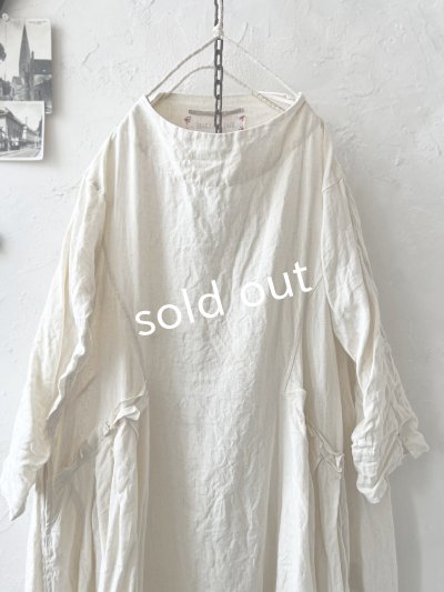 画像2: HALLELUJAH／1890's Bourgeron 羊飼いローブ・off-white