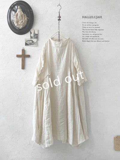 画像1: HALLELUJAH／1890's Bourgeron 羊飼いローブ・off-white