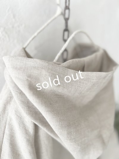 画像12: MARCHE' DE SOEUR／Ａラインフードワンピース・生成り