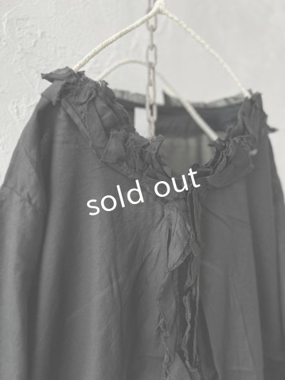 画像3: SO／カーブフリルブラウス・ブラック