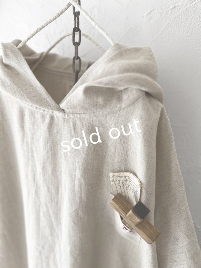 画像4: MARCHE' DE SOEUR／Ａラインフードワンピース・生成り