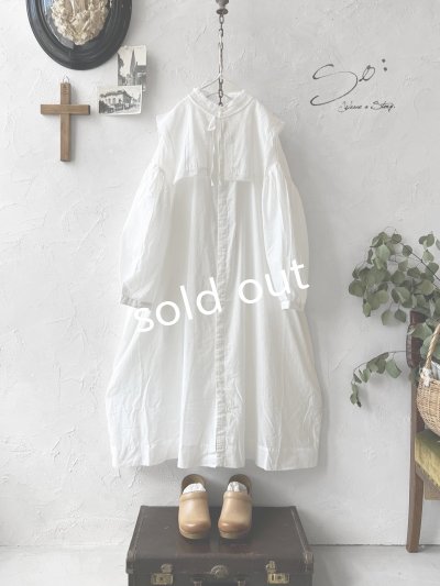 画像6: SO／ティペット付きギャザーワンピース・オフ