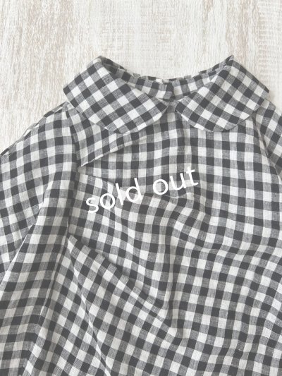 画像7: Reliure／丸襟ブラウス・gingham check