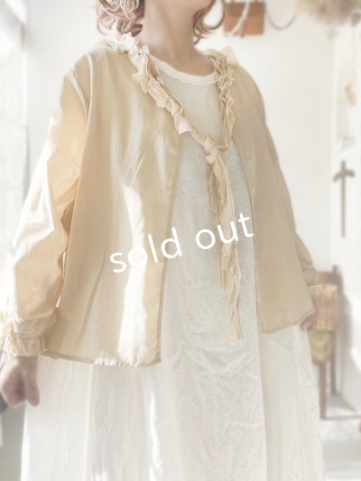 画像17: SO／カーブフリルブラウス・ブラック