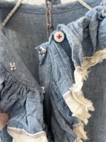 画像7: MARCHE' DE SOEUR／フローフリルワンピース・ブルー (7)