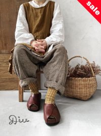 【30%OFF SALE】Diu／オープントゥサンダル・ダークブラウン【Ｌ】