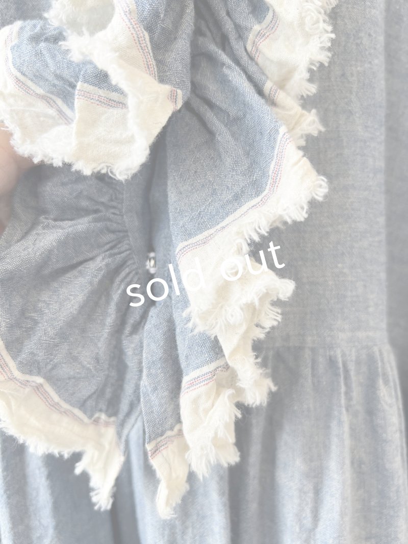 画像8: MARCHE' DE SOEUR／フローフリルワンピース・ブルー (8)