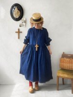 画像13: MARCHE' DE SOEUR／ギャザーワンピース・インディゴ染め (13)