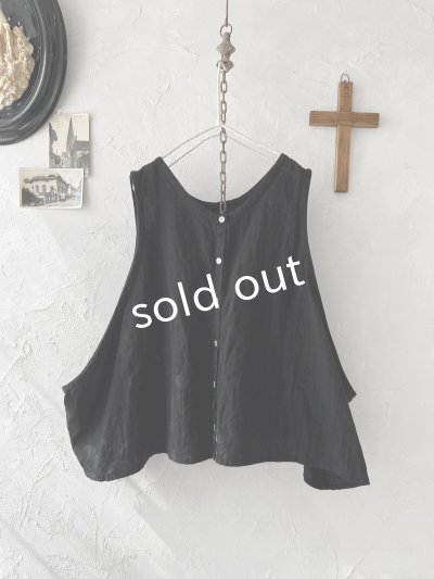 画像3: Libera&Capricciosa／２wayリネンベスト・黒