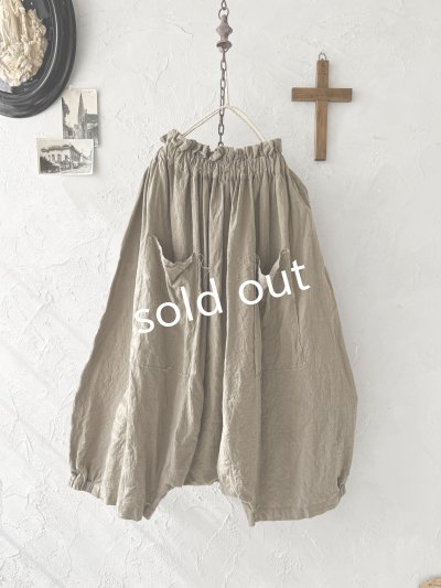 画像6: Libera&Capricciosa／ワイドギャザーサルエルパンツ・オリーブ